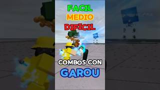 NIVELES de COMBOS con GAROU  The Strongest Battlegrounds [upl. by Arbed]