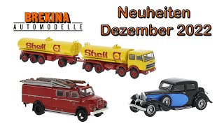 🚙💨 Brekina Modellauto Neuheiten Dezember 2022 [upl. by Dorthea]