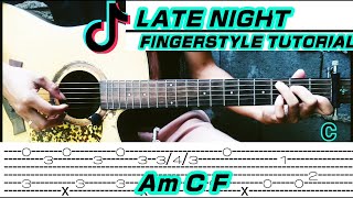 hmmmm song Late Night Melancholy  Rude Boy amp White Cherry Guitar Fingerstyle Tabs  Chords [upl. by Falconer]