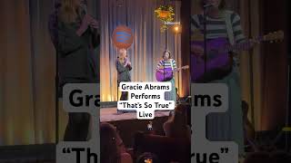 Gracie Abrams Performs quotThats So Truequot At Spotify Listening Party  Billboard Shorts [upl. by Krispin]