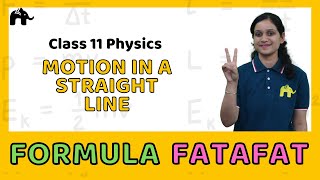 Motion in a Straight Line Class 11 Physics Formulas Sheet  Revision List CBSE NCERT [upl. by Novat868]