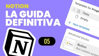 5️⃣ Le AUTOMAZIONI  La Guida definitiva 2024  Notion Tutorial Ita [upl. by Chainey]