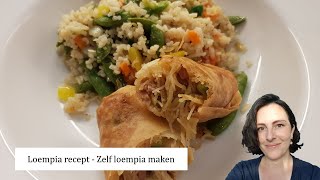 Loempia recept  Zelf loempia maken  NLBE  Plezier in de Keuken [upl. by Hplodur]