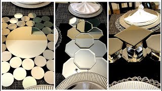 Dollar Tree DIY  Mirrored Table RunnersCenterpieces [upl. by Alrak650]