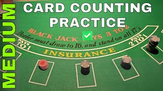 Card Counting Practice  Level MEDIUM [upl. by Ditter]