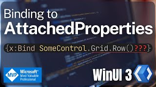 WinUI  Binding to AttachedProperty  XAML  UWP  WPF  NET [upl. by Jamille]