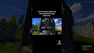 Rust Console I raided the most loaded decayed base ever…shorts rust rustconsole [upl. by Coster]