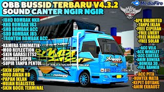 OBB BUSSID TERBARU V432 SOUND CANTER NGIR NGIR PREMIUM  GRAFFIK HD  SUPPORT MABAR TRUCK [upl. by Llennoc]