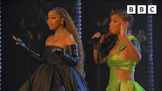 Chloe x Halle perform FEELING GOOD 🔥  The Earthshot Prize 2022  BBC [upl. by Tenaj]