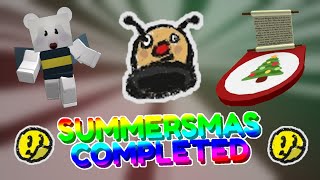 How i slowly COMPLETED SummersmasBeesmas 2024 in every possible way  Bee Swarm Simulator [upl. by Stalk982]