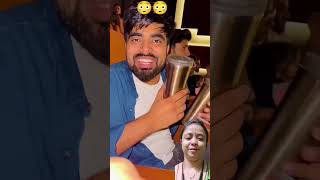 Dono kha kya rahe hai 😳😳😱 comedy food funny dushyantkukreja ytshorts short [upl. by Barthel945]