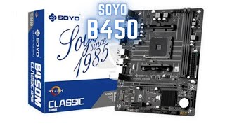 SOYO B450 Motherboard unboxing [upl. by Reseda371]