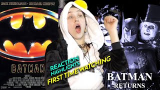 Nicki Begins Burton BATMAN 1989 amp BATMAN RETURNS 1992 Movie Reactions FIRST TIME WATCHING [upl. by Zaneta]