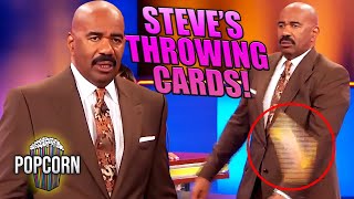 10 Answers That Made STEVE HARVEY Throw His Cards on Family Feud [upl. by Akemet437]