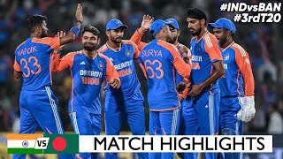 India vs Bangladesh 3rd T20 Cricket Match Full Highlights Cricket Live Highlights 12102024 [upl. by Riggall]