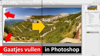 Photoshop  Gaatjes vullen in het canvas Dutch [upl. by Ocana]