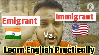 Emigrant vs immigrant  difference between Emigrant or immigrant  Immigrant and emigrant [upl. by Lederer543]