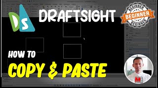 Draftsight How To Copy And Paste [upl. by Adnotal]