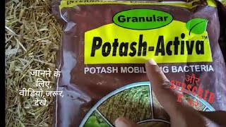 PotashActivaTMPOTASH MOBILIZING BACTERIA potashmobilizingbacteria पोटाशसेपौधोंपरफायदेधान [upl. by Droflim632]