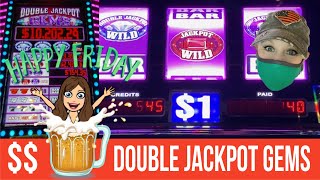 9 LINE DOUBLE JACKPOT GEMS 💎 SLOT MACHINE  9 BET WITH PROGRESSIVE HIT 💵 WINSTAR [upl. by Ardell]