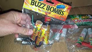 🧨TIPURI DIFERITE DE BUZZ BOMBS  colectie petarde si artificii 2024 2025 [upl. by Anaugahs766]