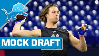 2022 FULL 3ROUND NFL Mock Draft Detroit Lions  CBS Sports HQ [upl. by Boyer848]