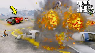 I Became A Firefighter At The Craziest Airport in GTA 5 [upl. by Lynne797]