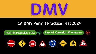 CA DMV Permit Practice Test 2024  20 Hardest Questions EXPOSED [upl. by Norod]