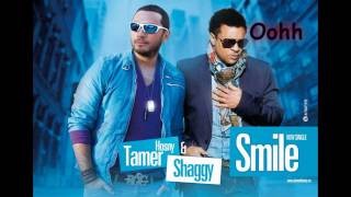 Tamer Hosny ft Shaggy  Smile with Lyrics [upl. by Nogam]