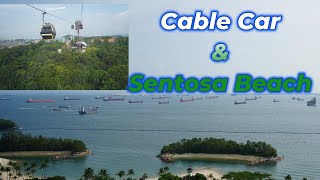 Sentosa Iceland view by Cable Car Singapore [upl. by Daberath295]