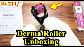 Derma Roller 05mm For Hair amp Face Unboxing amp Review [upl. by Rosalee246]