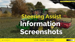 Farming Simulator 25 Steering Assist Information Screenshots [upl. by Kciredes817]