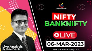 Live Trading Nifty Banknifty  Live Options Trading By Faiz Sir  06Mar2023  Procapital Academy [upl. by Quillan]