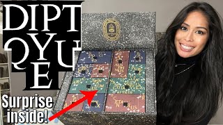 DIPTYQUE ADVENT CALENDAR 2022 UNBOXING IT HAS A FUN SURPRISE THIS YEAR 🤩 [upl. by Aihcrop]