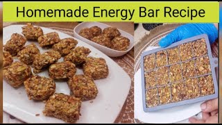 energy Bar Recipe  Energy Boll Recipe Protein Packed Healthy Sacks [upl. by Nabalas]