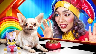 The Amazing Digital Circus Room for My Puppy Pomni Saved a Dog [upl. by Yelkao]