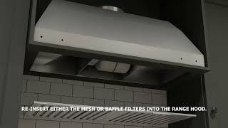 Streamline Insert Range Hood  Installation Tutorial [upl. by Wendi]