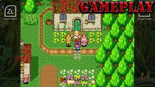 Secret of Mana Chapter 2 Return to Potos Village SNES Collection of Mana Switch gameplay [upl. by Darlleen972]