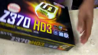 Gigabyte Z370 HD3 Motherboard Unboxing  Tech Land [upl. by Tatum681]