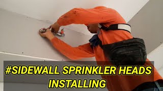 SIDEWALL SPRINKLER HEADS INSTALLING [upl. by Orna751]