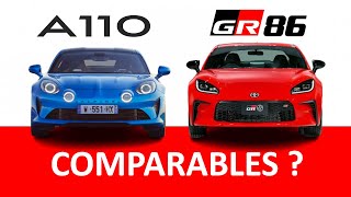 Alpine A110 GT Vs Toyota GR86  La meilleure Daily [upl. by Elatsyrk]