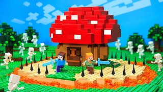 100 Days In Lego Minecraft World  Alex and Steve Life  Best of Brickmine 2  Animation Full Movie [upl. by Fallon]