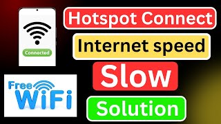 hotspot connection but net slow।হটস্পট কানেক্ট কিন্তু ইন্টারনেট স্লো [upl. by Tecil]