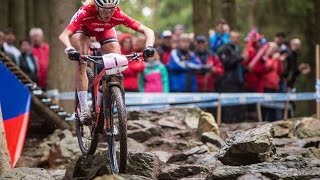 XCO Elite Women  2015 UCI MTB World Cup presented by Shimano Nove Mesto CZE  Action Clip [upl. by Sapowith351]