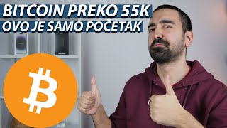 BITCOIN PREKO 55K A TEK SMO KRENULI [upl. by Andrews]