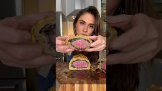 BEEF WELLINGTON 🥩🍄‍🟫Using gordonramsay ‘s recipe cooking shorts beefwellington recipe [upl. by Zahara]