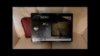 Seiki SE241TS 24quot 60Hz LED HDTV Unboxing and Review  CokedUpCanary [upl. by Ecidnac]