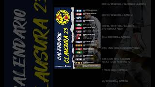 CALENDARIO DEL CLAUSURA 2023 AMERICA [upl. by Shepperd38]