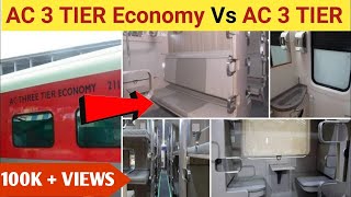 Third AC Economy Class  3rd AC Economy vs AC 3 Tier Coach  New 3rd AC Economy coach [upl. by Idnak]