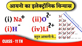 🏆आयनों का इलेक्ट्रॉनिक विन्यास  Electronic Configuration of ions [upl. by Eikkin]